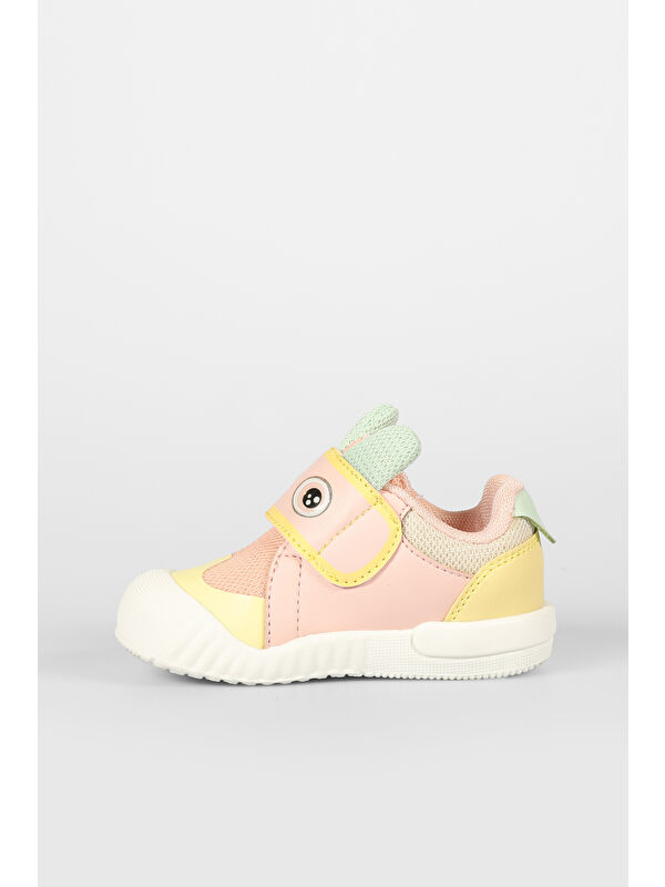 Loca Baskılı Kız Bebek Pudra Günlük Ayakkabı - Görsel 3