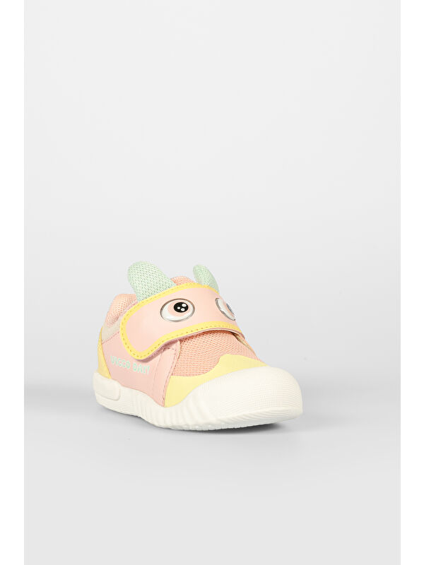 Loca Baskılı Kız Bebek Pudra Günlük Ayakkabı - Görsel 4