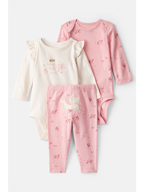 Carter's Kız Bebek Pembe 3Lü Set