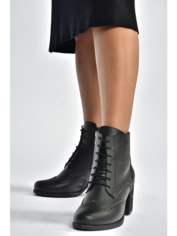 Siyah Kadın Bot V468300903 - Görsel 6