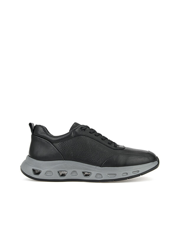 Ziya Ayakkabı Erkek Hakiki Deri Sneaker 1611053Z1801 Siyah