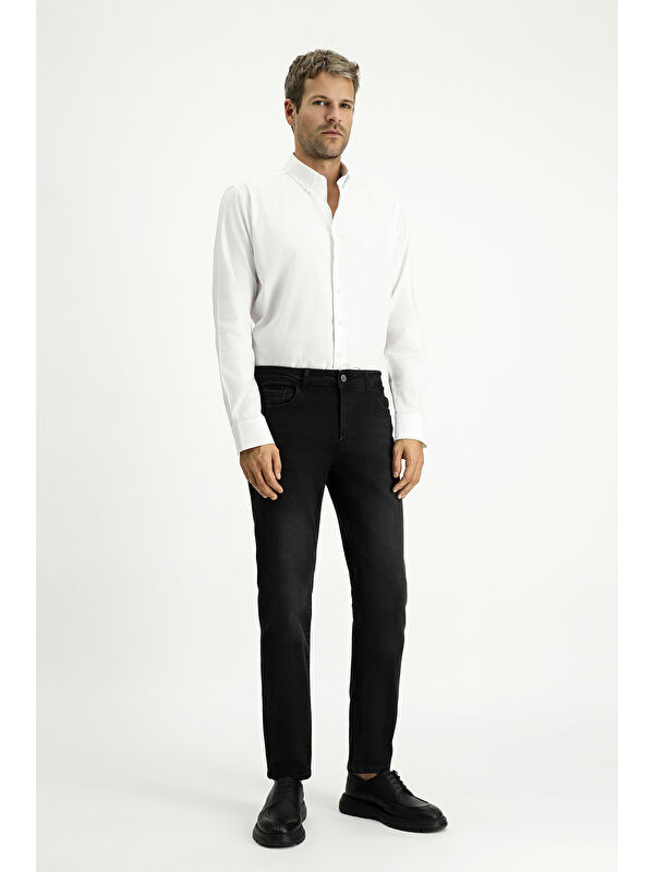 Kiğılı Uzun Kol Slim Fit Dar Kesim Pamuk Oxford %100 Pamuk Gömlek