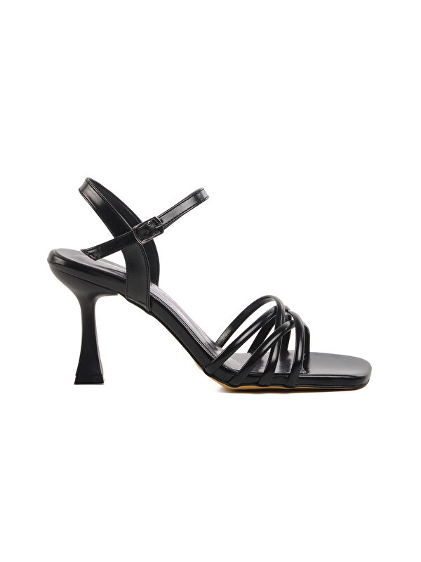 Siyah Kadın Topuklu Abiye Ayakkabı 655358 Z - Görsel 2