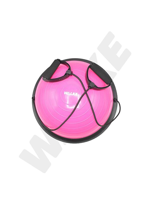 WALKE 45 Cm Bosu Ball Yarim Denge Topu Pilates Aleti Direnc Lastikli Pompa Dahildir