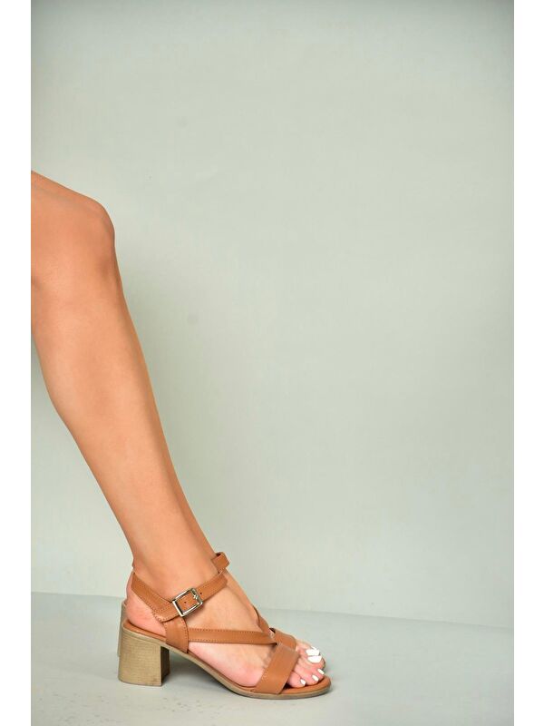 P5554528 Taba Kadın Sandalet - Görsel 4