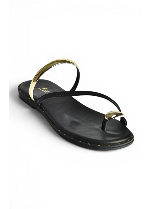 Fox Shoes Siyah Kadın Terlik Y291700103