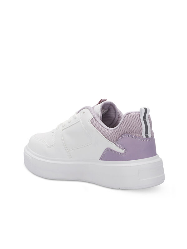 LONDON I Kadın Beyaz / Lila Günlük Spor Ayakkabısı - Görsel 4