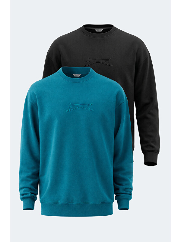SLAZENGER VADIK 2li set Erkek Oversıze Sweatshırt