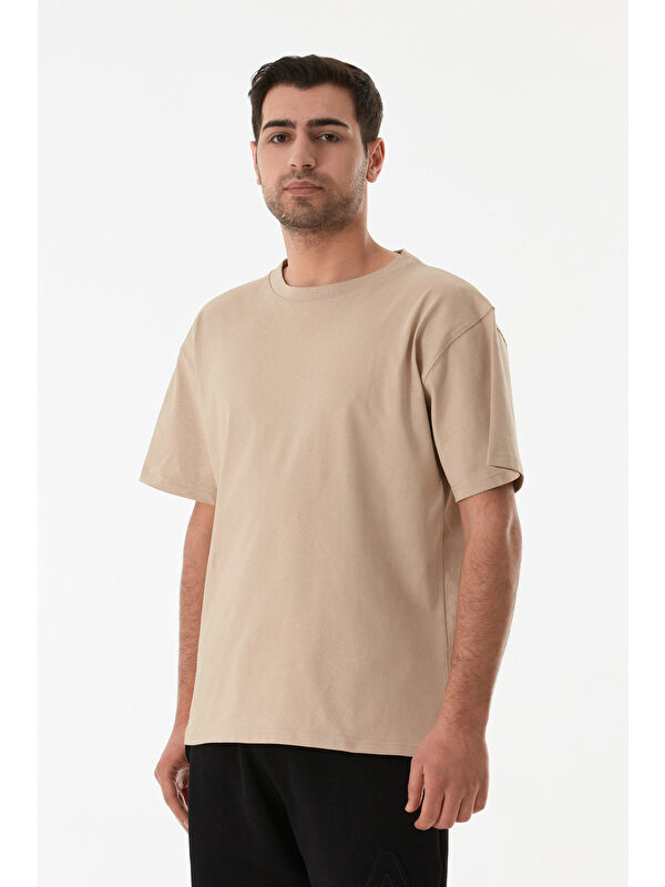 Fullamoda Basic Bisiklet Yaka Oversize Tişört