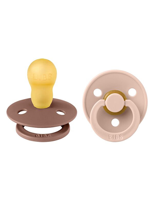 Bibs Colour İkili Kauçuk Emzik- Woodchuck/Blush 18+ Ay