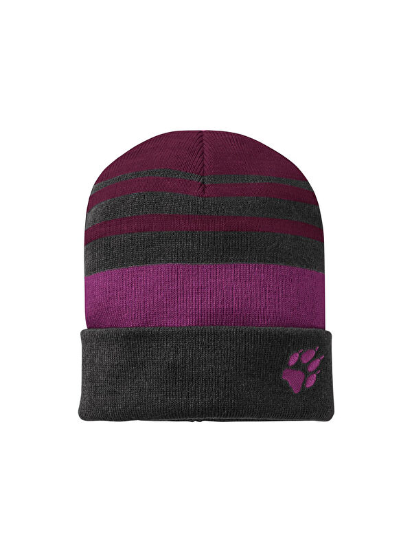 Jack Wolfskin Stripy Knit Cap K Unisex Çocuk Bere