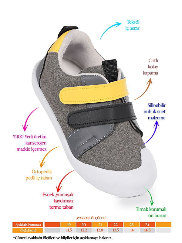 Şifu İlk Adım Cırtlı Erkek Bebek Spor Ayakkabı - Görsel 3