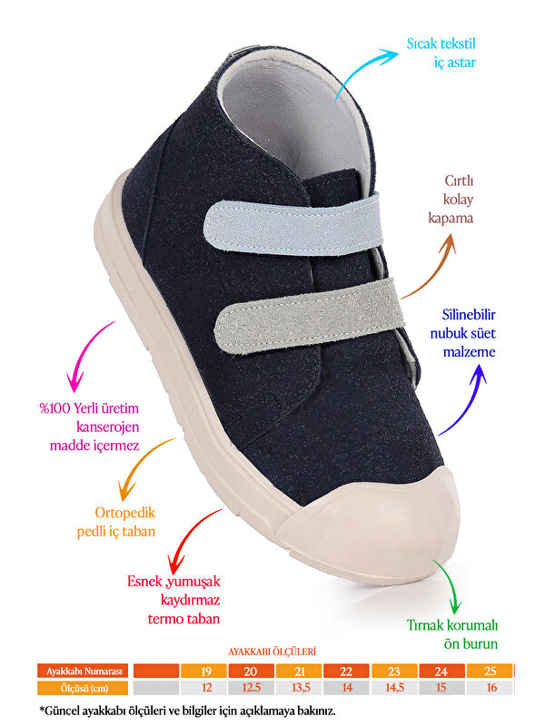 Mufasa İlk Adım Cırtlı Erkek Bebek Günlük Bot Ayakkabı - Görsel 3