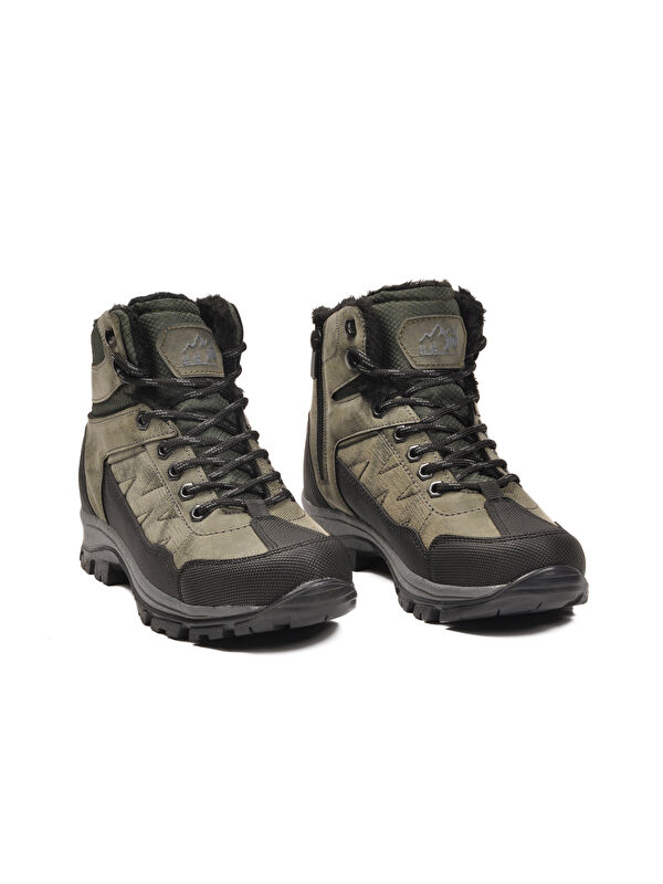 Ayakmod Siyah Ayakmod İçi Kürklü Soğuğa Dirençli Kaymaz Taban Unisex Outdoor Bot 980 G