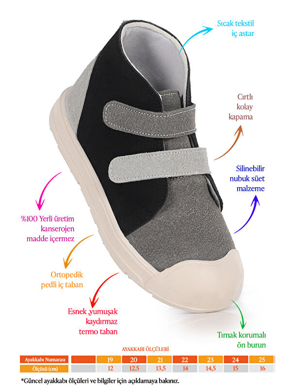 Mufasa İlk Adım Cırtlı Erkek Bebek Günlük Bot Ayakkabı - Görsel 3