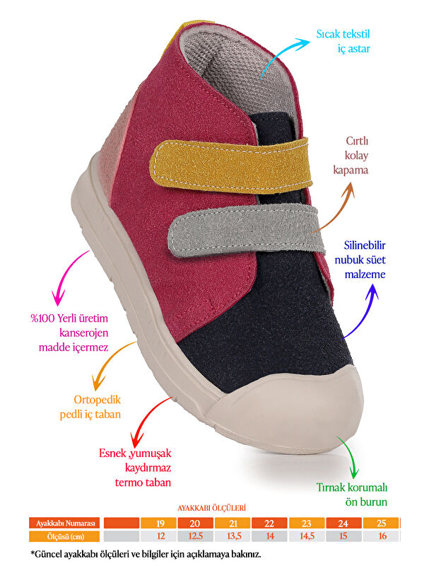 Mufasa İlk Adım Cırtlı Kız Bebek Günlük Bot Ayakkabı - Görsel 3