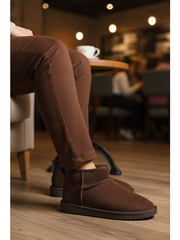 Ayakmod Bej Ayakmod İçi Kürklü Soğuğa Dirençli Kadın Bot U-19 Z