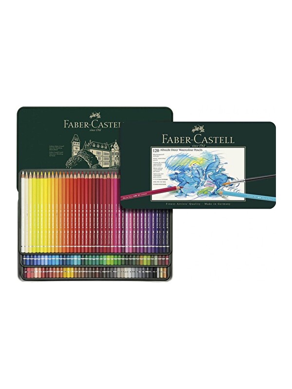 Faber-Castell Albrecht Dürer Aquarell Sulu Boya Kalemi, 120 Renk, Suda Çözünebilir Uç, Parlak Pigment