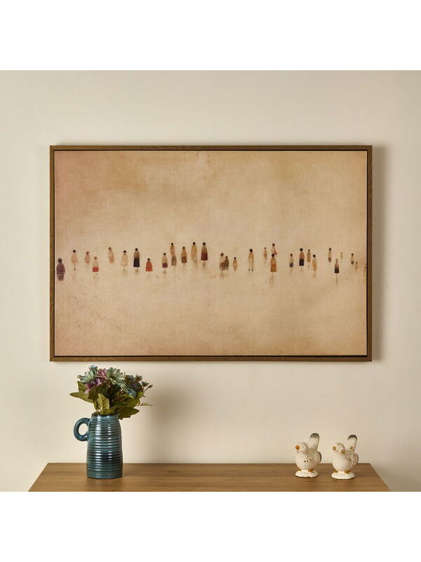 Evidea Deco Sociedad Tablo - Bej - 90x60 cm