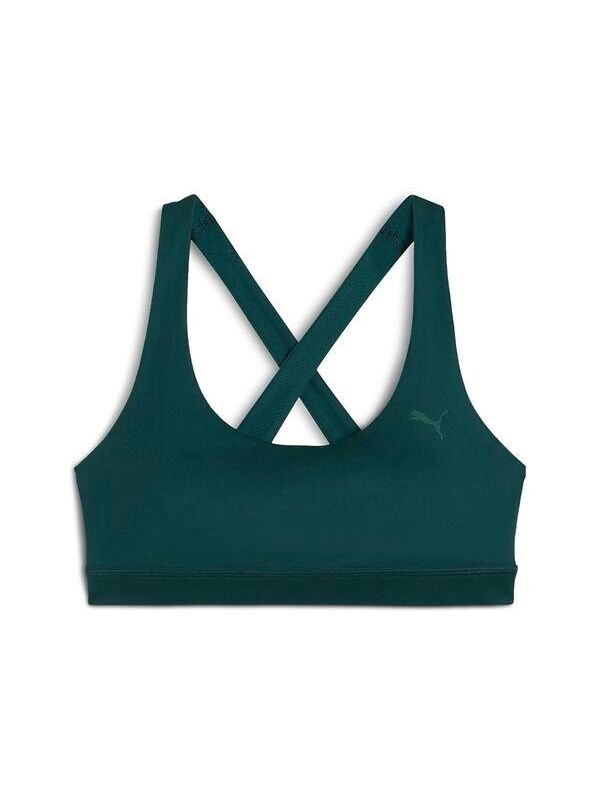 Puma Cloudspun Bra Mid Kadın Yeşil Bisiklet Yaka Sporcu Sütyeni