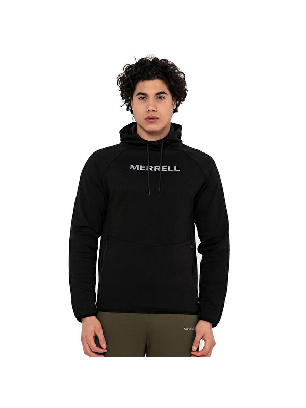 Merrell Erkek Siyah Kapüşonlu Sweatshirt