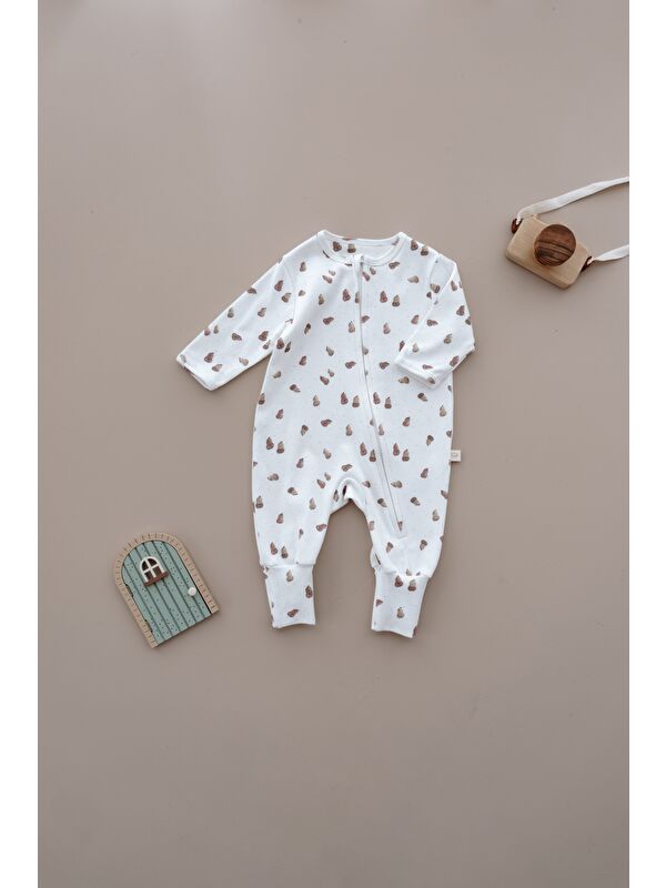 Oh La La Koala For Little Ones Armut Baskılı Calmy Serisi Kendinden Patikli Fermuarlı Tulum