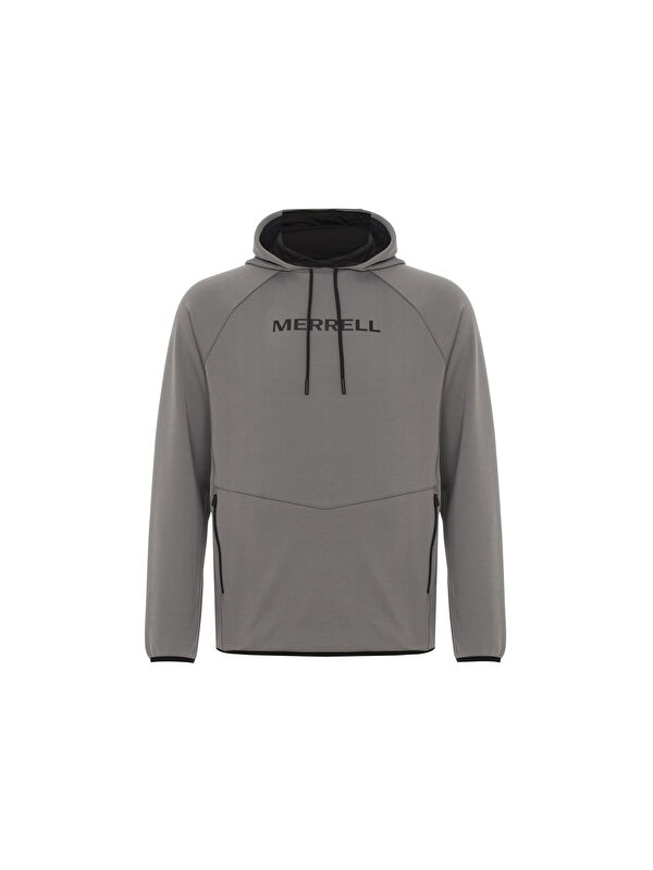 Merrell Erkek Gri Kapüşonlu Sweatshirt