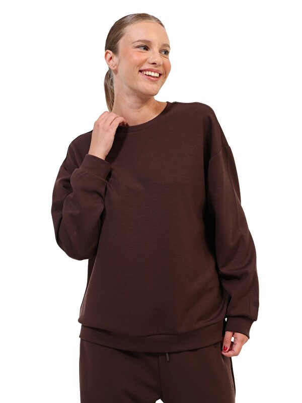 Lumberjack Sweatshirt Kadın Kahverengi WB 16ALICE-C CK97
