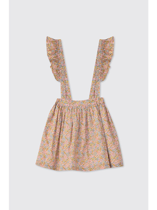 Panço Liberty Kumaş Askılı Kız Bebek Etek