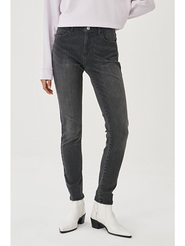 Wrangler Skinny Fit Normal Bel Denim Esnek Jean Jean Pantolon