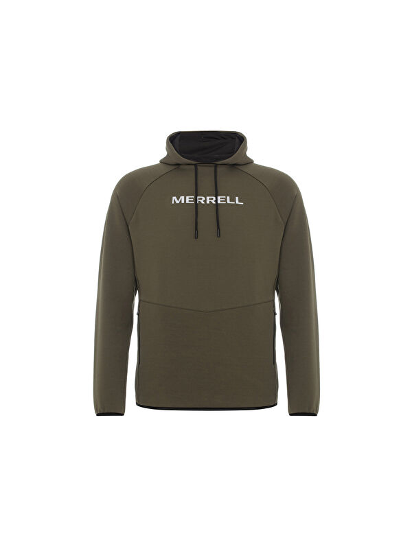 Merrell Erkek Yeşil Kapüşonlu Sweatshirt