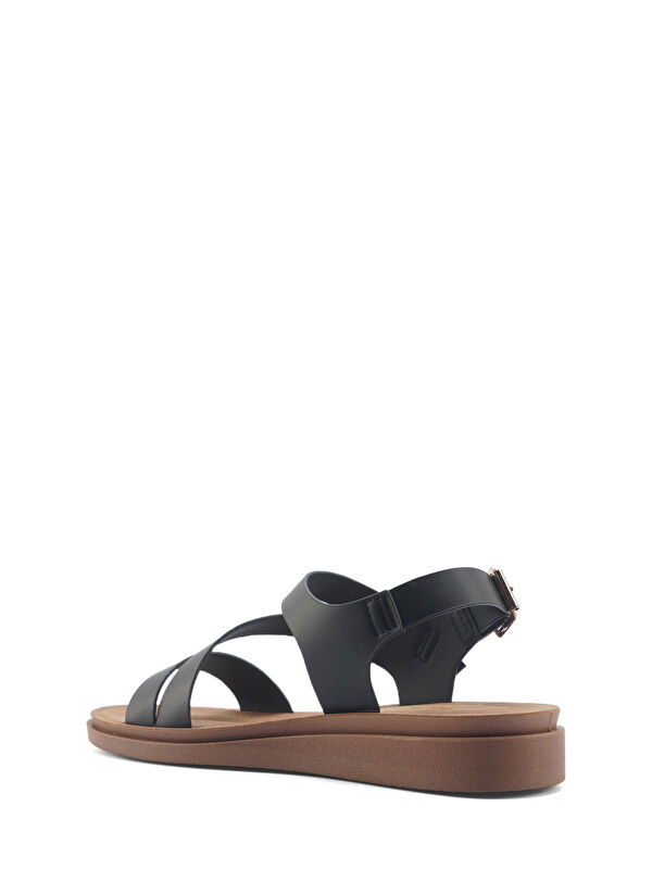 166925.Z5FX Siyah Kadın Comfort Sandalet - Görsel 4