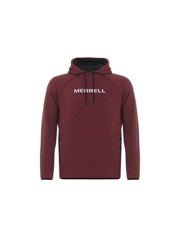 Merrell Erkek Kırmızı Kapüşonlu Sweatshirt