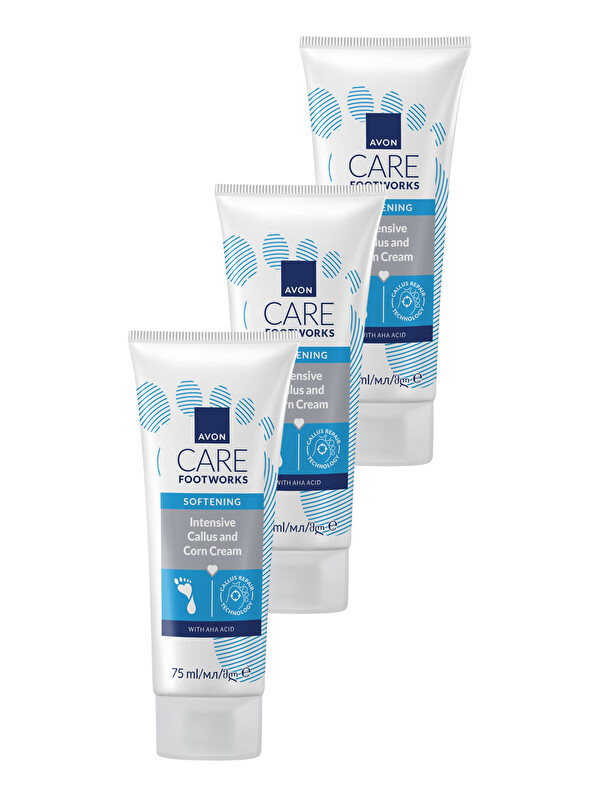 AVON Footworks Yumuşatıcı Ayak Kremi 75ml Üçlü Paket