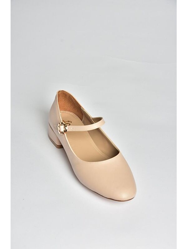Fox Shoes Bej Kadın Topuklu Ayakkabı V250660809