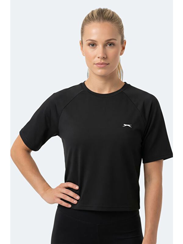 SLAZENGER RAVE Kadın Siyah Tişört