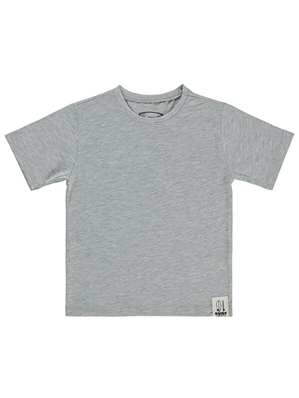 Civil Boys Basic Surf Etiketli 2-5 Yaş Tişört - Gri