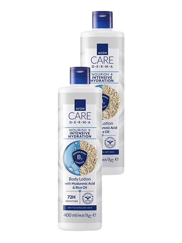 AVON Care Derma Nourish + Intensive Hydration Vücut Losyonu 400ml İkili Paket