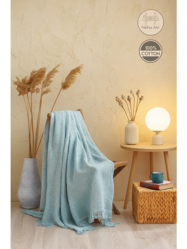 Tabu Home Müslin Turkuaz Pike – 4 Katlı