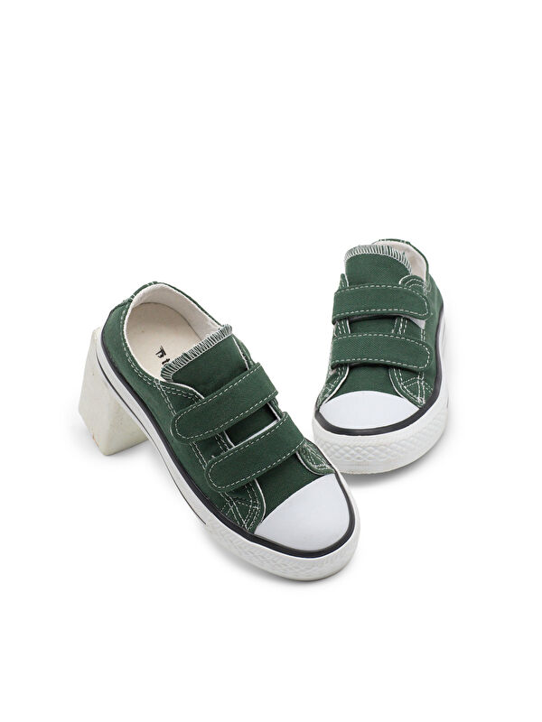 Tonny Black Yeşil Tonny Black Rahat Kalip Çocuk Unisex Çift Bantlı Ayakkabı