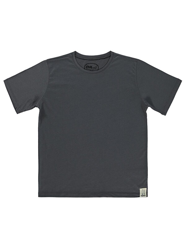 Civil Boys Basic Surf Etiketli 10-13 Yaş Tişört - Gri