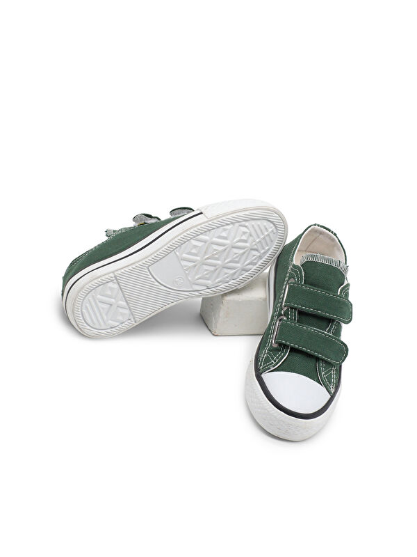 Tonny Black Yeşil Tonny Black Rahat Kalip Çocuk Unisex Çift Bantlı Ayakkabı