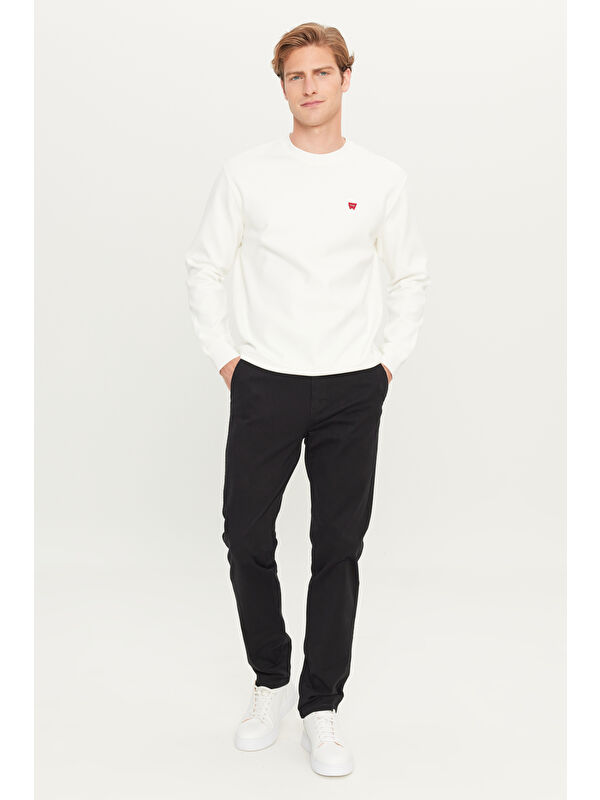 Wrangler Slim Fit  Normal Bel Dar Paça Siyah Chino Pantolon