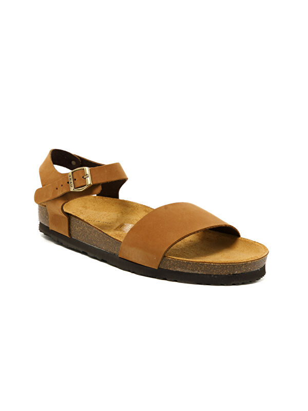 Frau Kadın Sandalet 58H3 NABUK-S Cognac