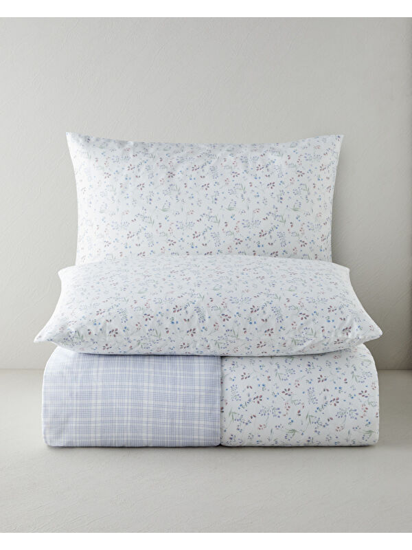 English Home Sweety Meadow Kolay Ütülenir Çift Kişilik Nevresim Seti 200x220 cm Lila