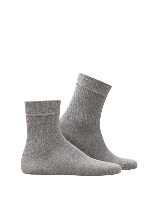 THERMOFORM Relax 2'li Kısa Çorap GRİ