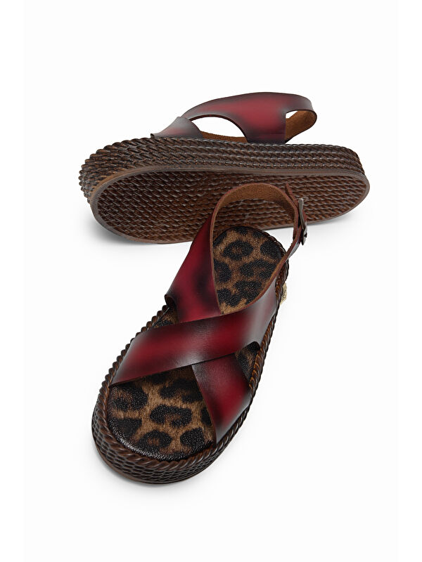 Tonny Black Yeşil Tonny Black Poli Taban Kadın Rahat Çapraz Bantlı Sandalet