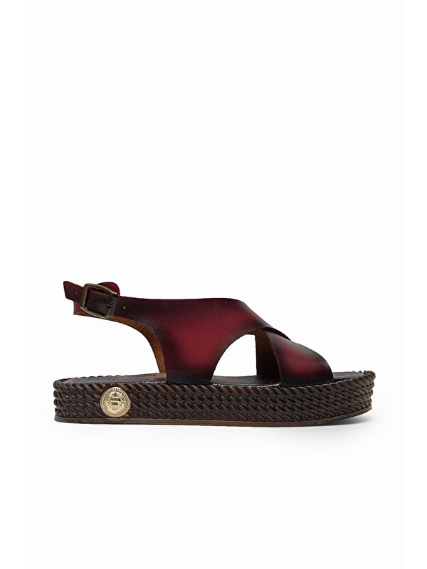 Tonny Black Yeşil Tonny Black Poli Taban Kadın Rahat Çapraz Bantlı Sandalet