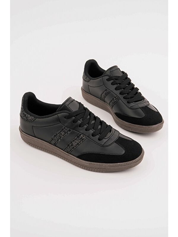 Muggo SPARKLY Kadın Sim Detaylı Günlük Sneaker Spor Ayakkabı