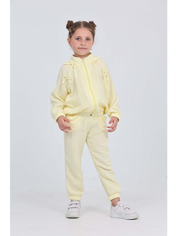 Toontoykids Kız Çocuk Fiyonk Detaylı Eşofman Takım